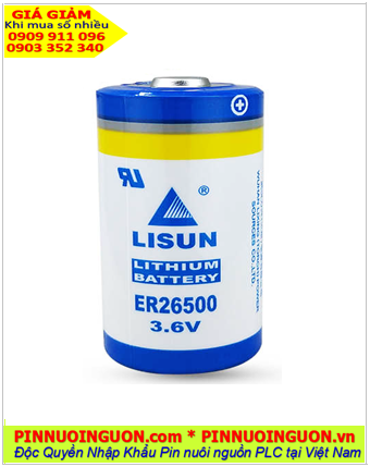 LISUN ER26500 _Pin ER26500, Pin nuôi nguồn LISUN ER26500 lithium 3.6v C 9000mAh chính hãng 